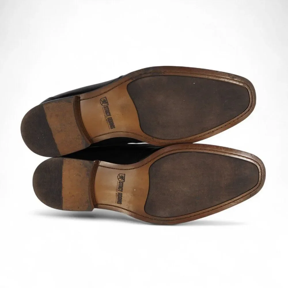 Stacy Adams Kaylor Leather Bit Slip-on Loafers‎ Men's 12M Black 25572-001